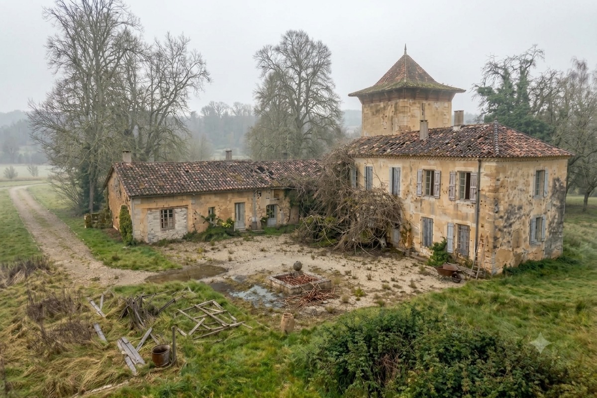 The estate before restoration